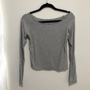 Brandy Melville - Light grey scoop neck